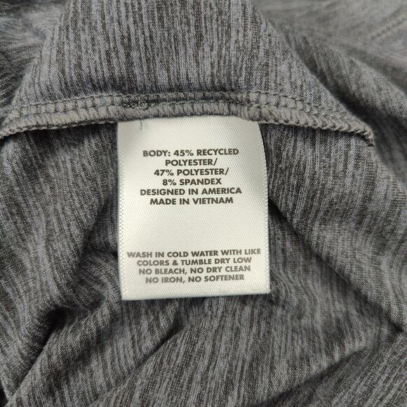 Rhoback Shirt Mens Large Navy Blue Heather Performance Athletic Stretch Golf - Picture 6 of 7